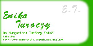 eniko turoczy business card